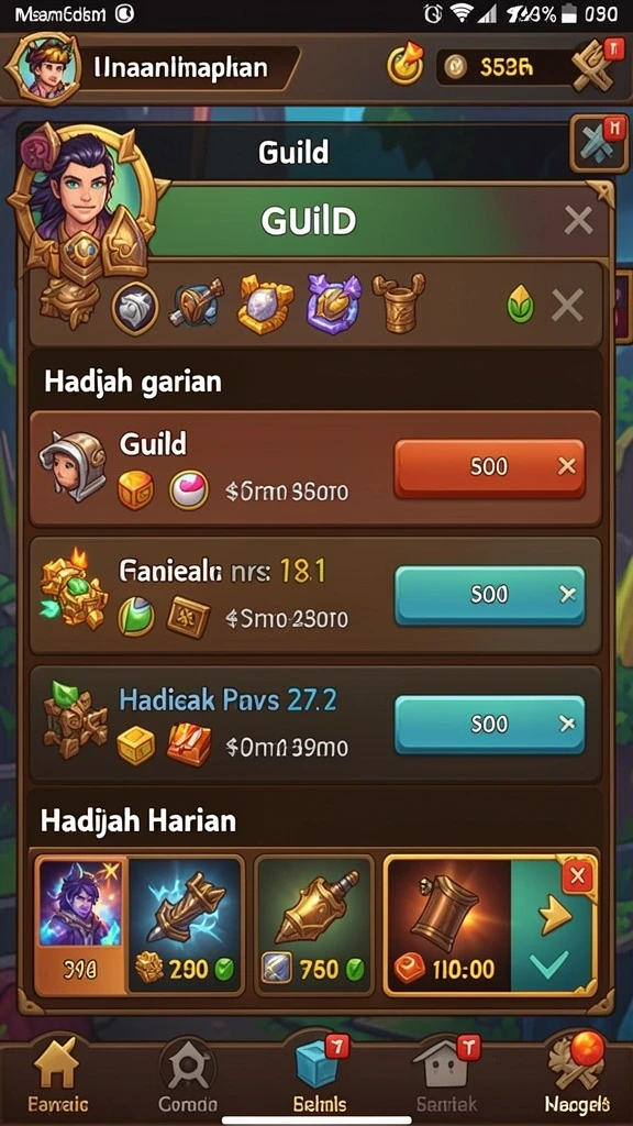 aceparty - Tampilan antarmuka yang ramah pengguna dan menarik.
