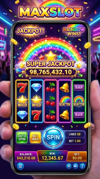 Layar utama maxslot — antarmuka bersih setelah instalasi